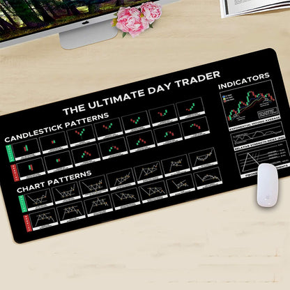 Designfullprint Stock Market Day Trader Crypto Investor Mouse Mat Large Cloth 2