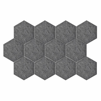 PATIKIL 12 Pack Acoustic Panels 12"x10" Self Adhesive Soundproof Wall Tiles