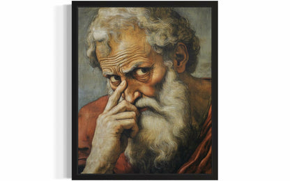 Aj decor Michelangelo Bathroom Wall Art Print Poster 8x10 Unframed