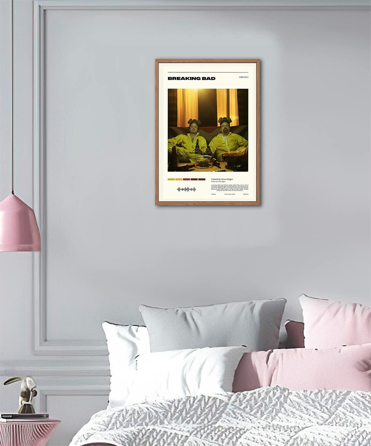 Meitux Breaking Bad Canvas Wall Art Poster 12x18in Unframed Movie Decor