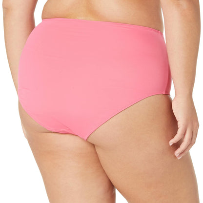 Amazon Essentials Women's High Waist Swim Bottom Hot Pink Size S