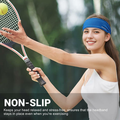 Sukeen Workout Headbands for Women Non Slip Sweat Bands 3 Pack Sports