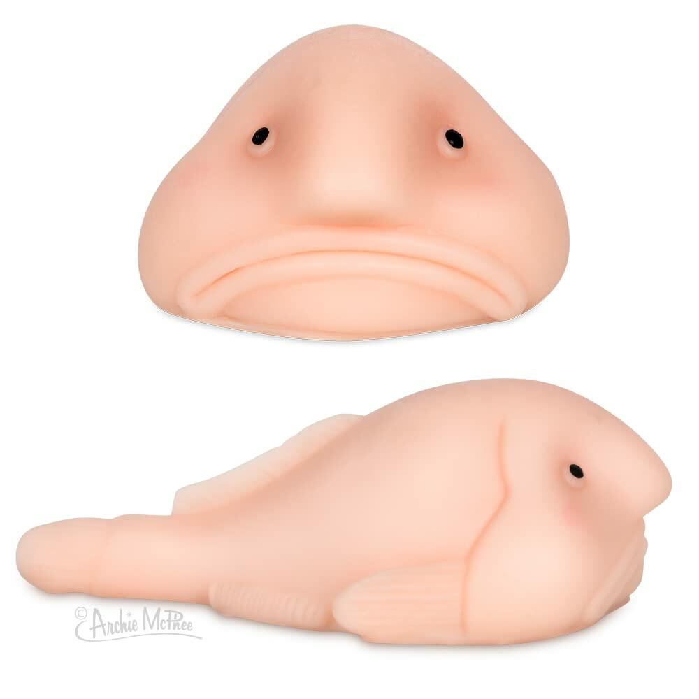 Accoutrements Sunny The Blobfish Squishy Novelty Toy Multi-colored Cotton