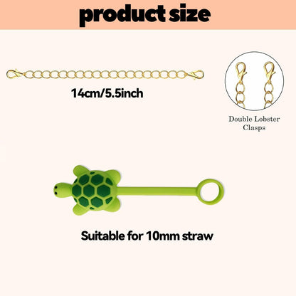 Xyntara Silicone Straw Covers for Stanley 40oz Cups Christmas Style 8pcs