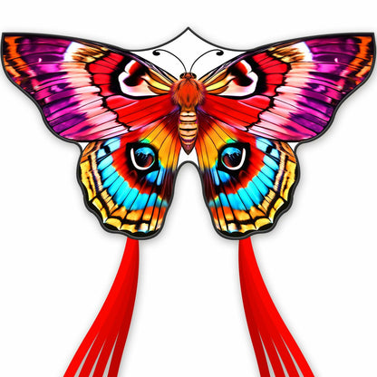 DoinFly Butterflys Kids Kite Easy Fly w/ 328ft Line & Winder Red 1 Pack