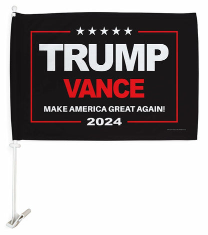 Ornament Collection Trump Vance 2024 Car Flag Window Clip Mount Kit USA