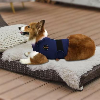 MCHY Dog Anxiety Vest, Anxiety Relief for Dogs, Dog Calming Coat (Navy M)