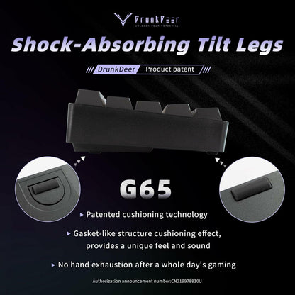 DrunkDeer G65 Gaming Keyboard Rapid Trigger Magnetic Switch RGB Black