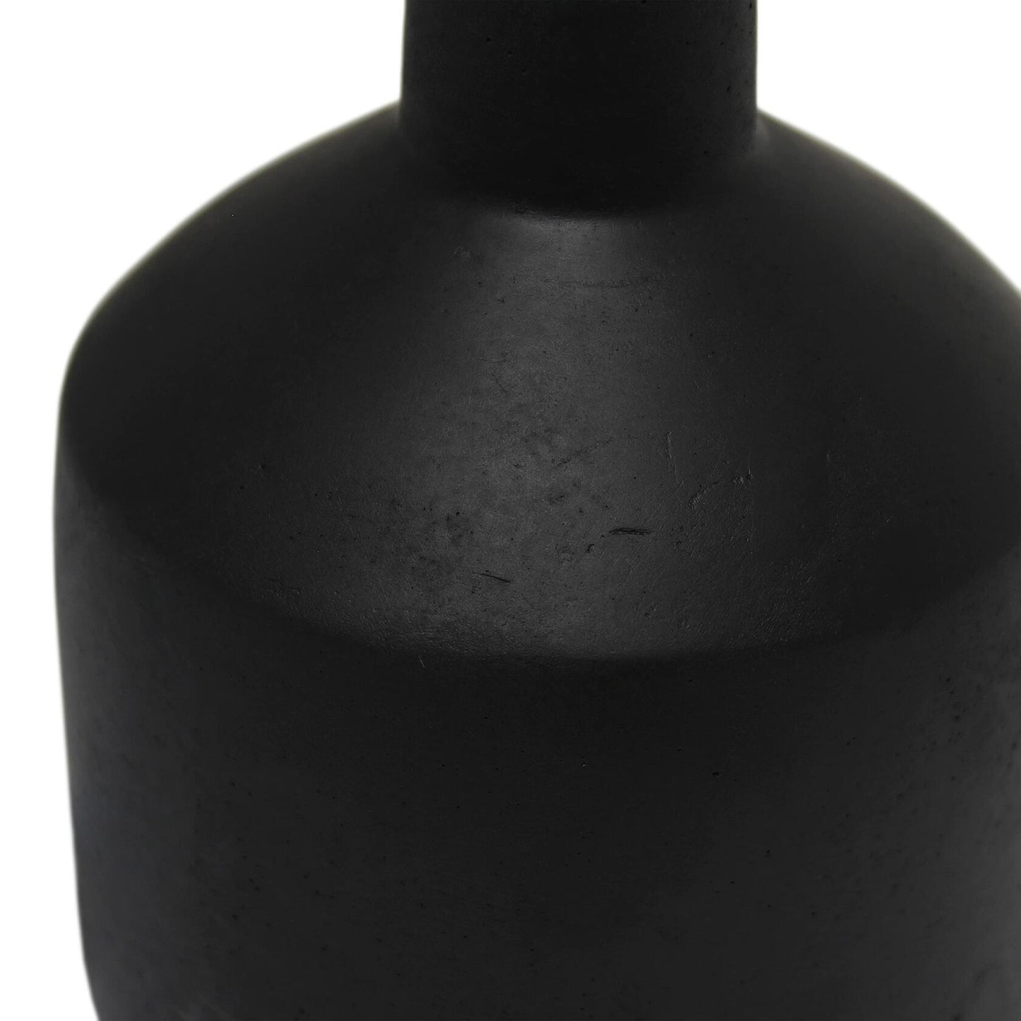 Simple Designs LT2080-BLK Mini Bocksbeutal Concrete Table Lamp Black