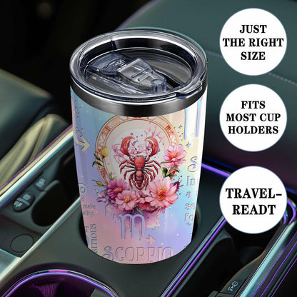 LLKJHGE Scorpio Zodiac 20oz Stainless Steel Insulated Tumbler with Lid