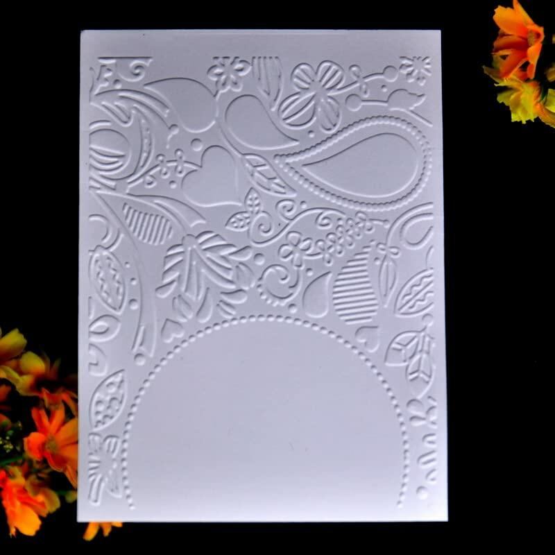 DDOUJOY Plastic Embossing Folders Flowers Leaves Butterfly 6pcs for Crafts