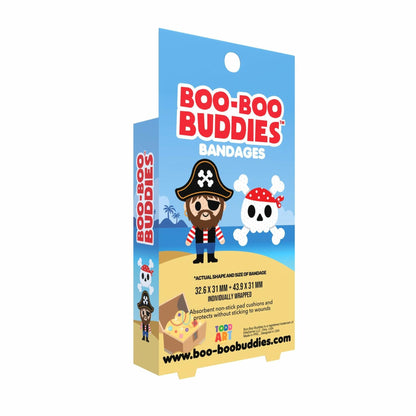 Boo Boo Buddies Kids Adhesive Bandages Pirate Skull Style 24 Count