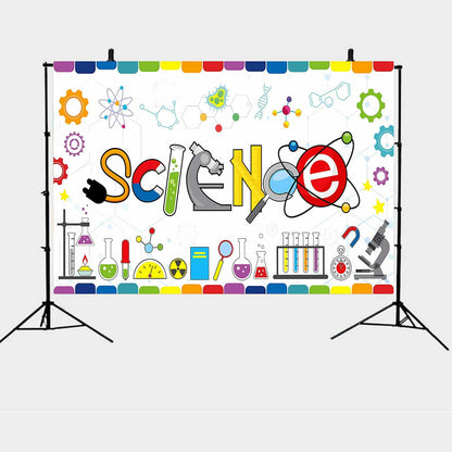 Generic Science Party Backdrop Chemical Themed Kids School Lab Blue 7x5 Ft
