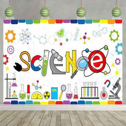 Generic Science Party Backdrop Chemical Themed Kids School Lab Blue 7x5 Ft