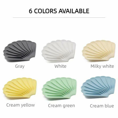 Generic YGB Silicone Self-Draining Soap Box Milky White Bathroom Holder