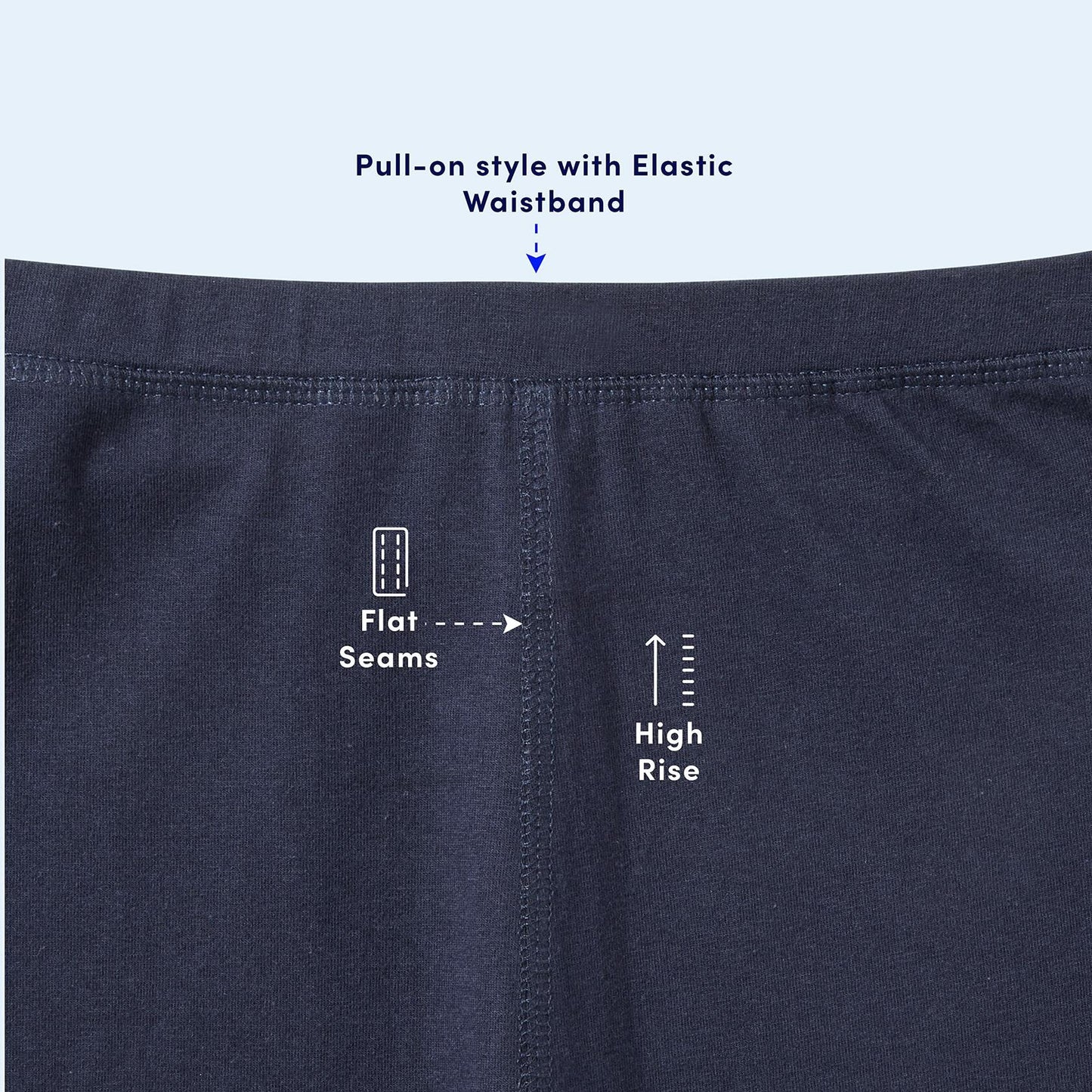 French Toast Girls Adaptive Skinny Pant Leggings Pull-Up Lift Loops Navy Size S