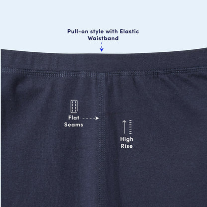 French Toast Girls Adaptive Skinny Pant Leggings Pull-Up Lift Loops Navy Size S
