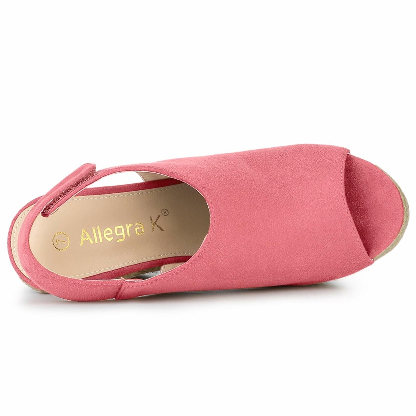 Allegra K Women's Espadrille Platform Wedges Sandals Watermelon Red Size 5.5
