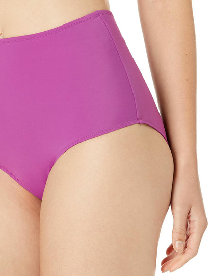 Amazon Essentials Women’s High Waist Swim Bottom Violet Size Small