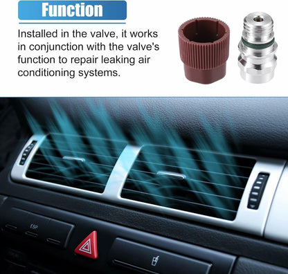 M12x1.5 Male High Side A/C Port Valve for Chevy GMC Ford Chrysler VW Jeep