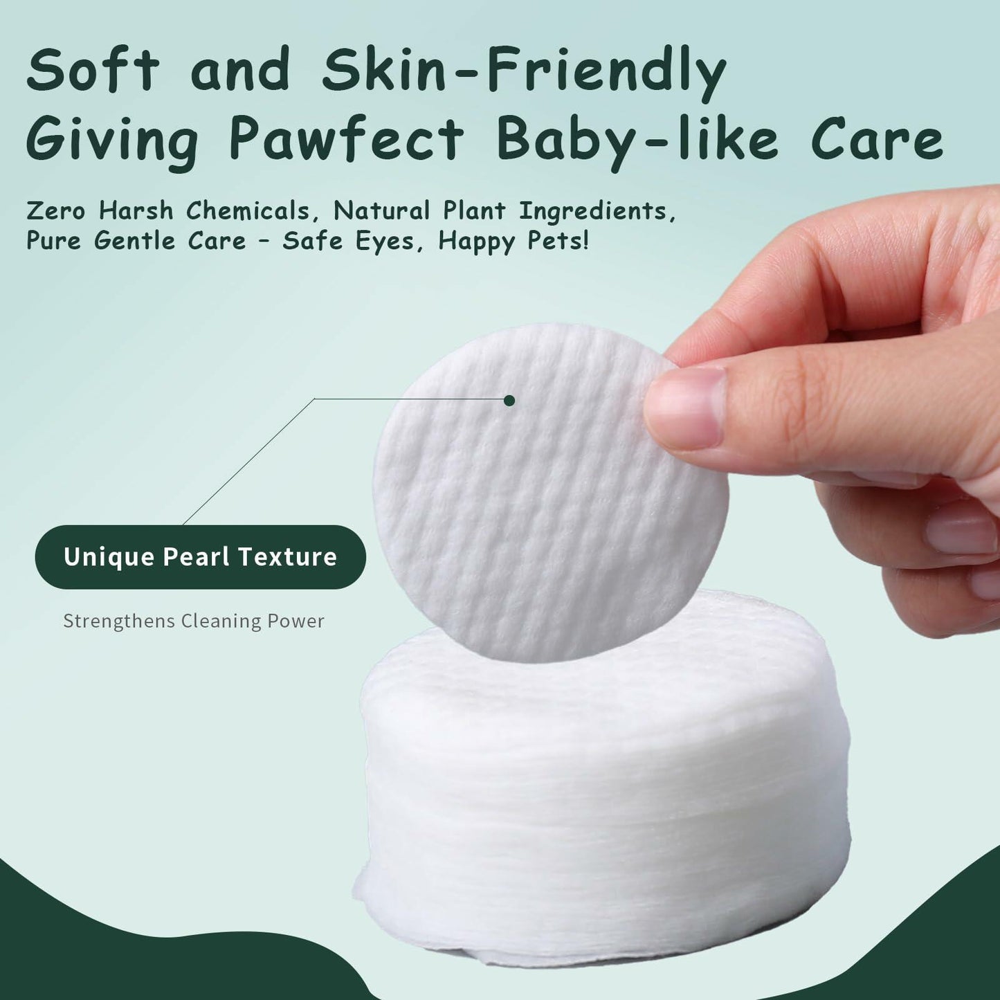Furrtripsy Pet Eye Wipes Tear Stain Remover Chamomile Aloe Vera 100 Count