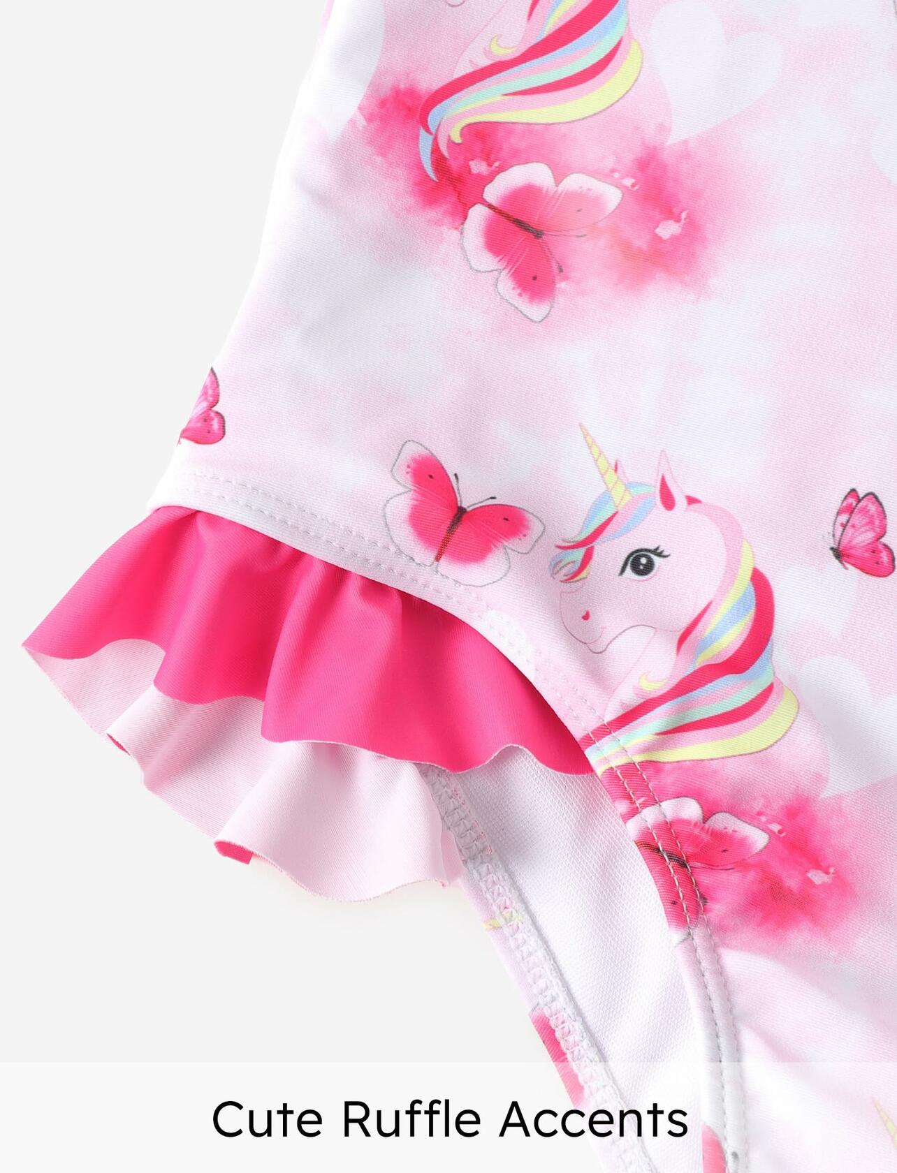 PATPAT Toddler Girls Unicorn One Piece Swimsuit Pink Size 2T