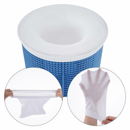 Hmxpls 10pcs Pool Skimmer Socks Filter Basket Debris Protector Saver