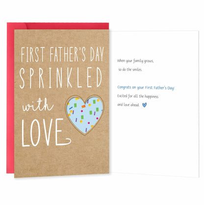 IDU First Father’s Day Card Gift from Baby Son Daughter Wife for New Dad 2025