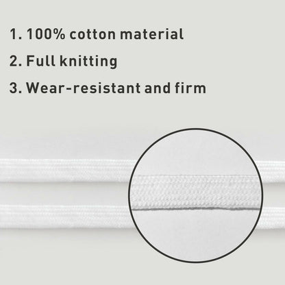 UamGlsob 8mm Double Layer Cotton Shoelaces for Puma Sneakers White 47" (120 cm)