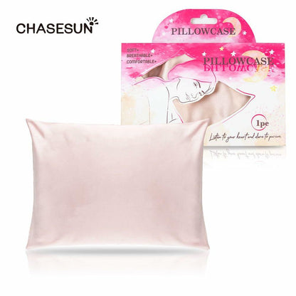 CHASESUN Silky Satin Pillowcase Envelope Closure Anti Wrinkle Champagne 29x20