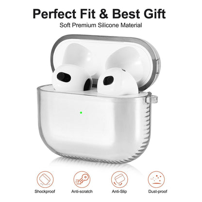 KOREDA AirPods 3 2021 Case Cover Purple TPU Protective Shell