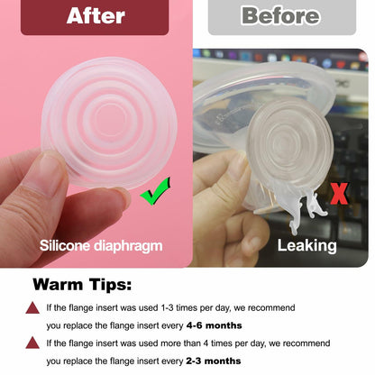 Mity rain 2pcs Silicone Diaphragm for Momcozy M5 Breast Pump Replacement Parts