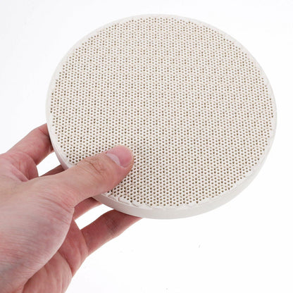 Tofficu Quartz Honeycomb Soldering Board Round 5.11x5.11x0.47in 2pcs As Shown
