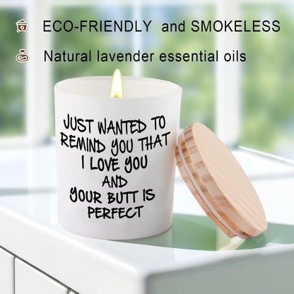 BFJLIFE Lavender Scented Soy Candle Gift for Women Girlfriend Wife 3.25x2.75in