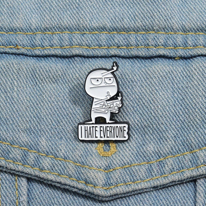 XMTYQ Funny Sarcastic Enamel Pins Set 5pcs Humor Brooch Collection