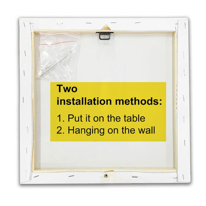 Heijie Inspiration Canvas Wall Art Framed Print 8x8 Inch Modern Home Decor