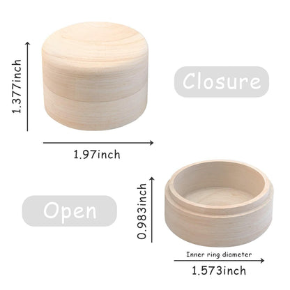 Azbuk Tooth Fairy Box Wooden Wings 3D Tooth Storage Kids Boys Girls Color 004