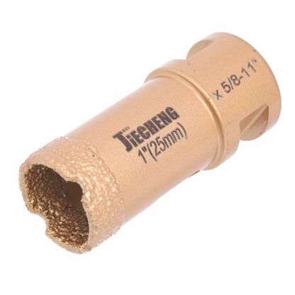 JIECHENG 1" Diamond Hole Saw 25mm Gold for Granite Quartzite Marble Concrete
