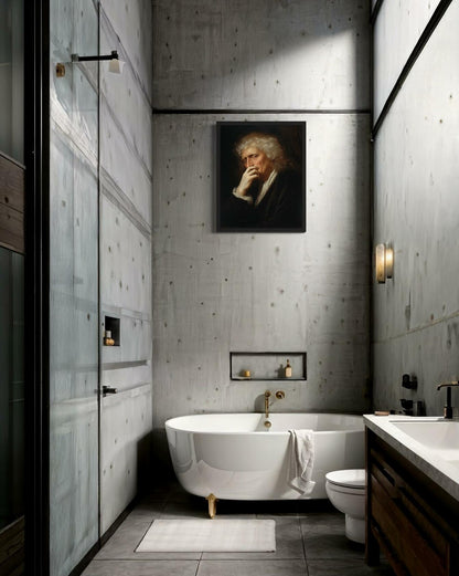 aj decor Isaac Newton Bathroom Wall Art Print Poster 8x10 inches Unframed