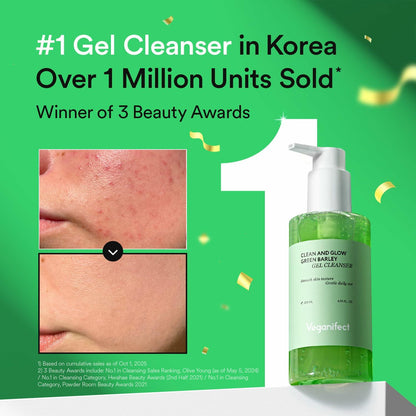 VEGANIFECT Gel-to-Foam Cleanser Hydrating Face Wash 205ml 6.93fl oz