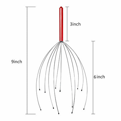 YAO & BEI Scalp Massager Tool Head Scratcher Stress Reliever Rubber Beads 4 Pack