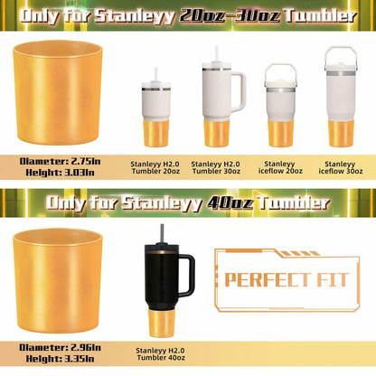 WUQID Chameleon Silicone Boot for Stanley Quencher & IceFlow Bottles Red