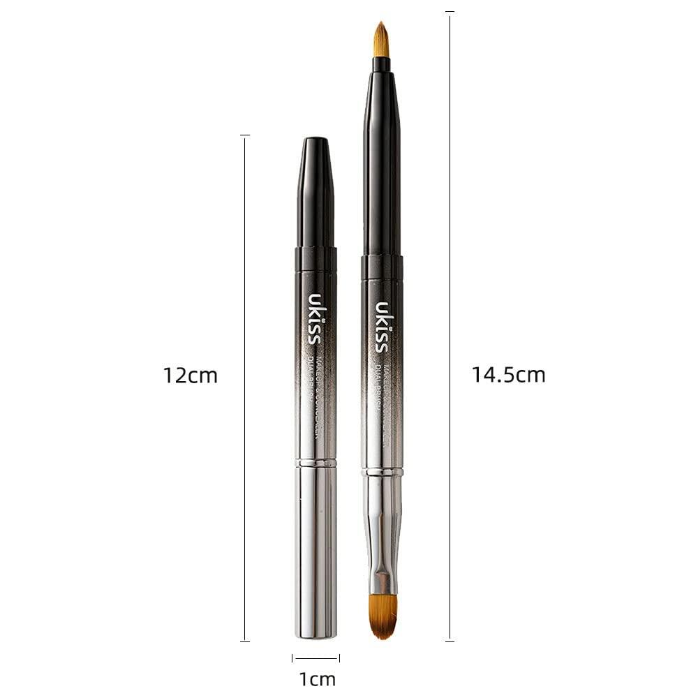 ukiss 4 Pcs Gradient Retractable Lip Brushes Makeup Tool Portable with Cap