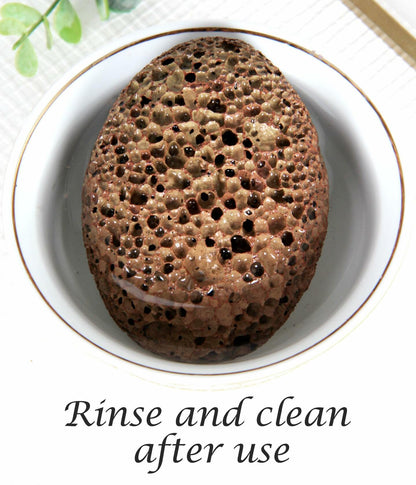 Boncun Foot Pumice Stone Callus Remover Exfoliator Natural Lava Stone Brown