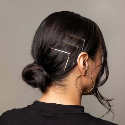 KOKO & KO Gold Bobby Pins 2in 40pcs Flat Hair Pins Blonde Hair