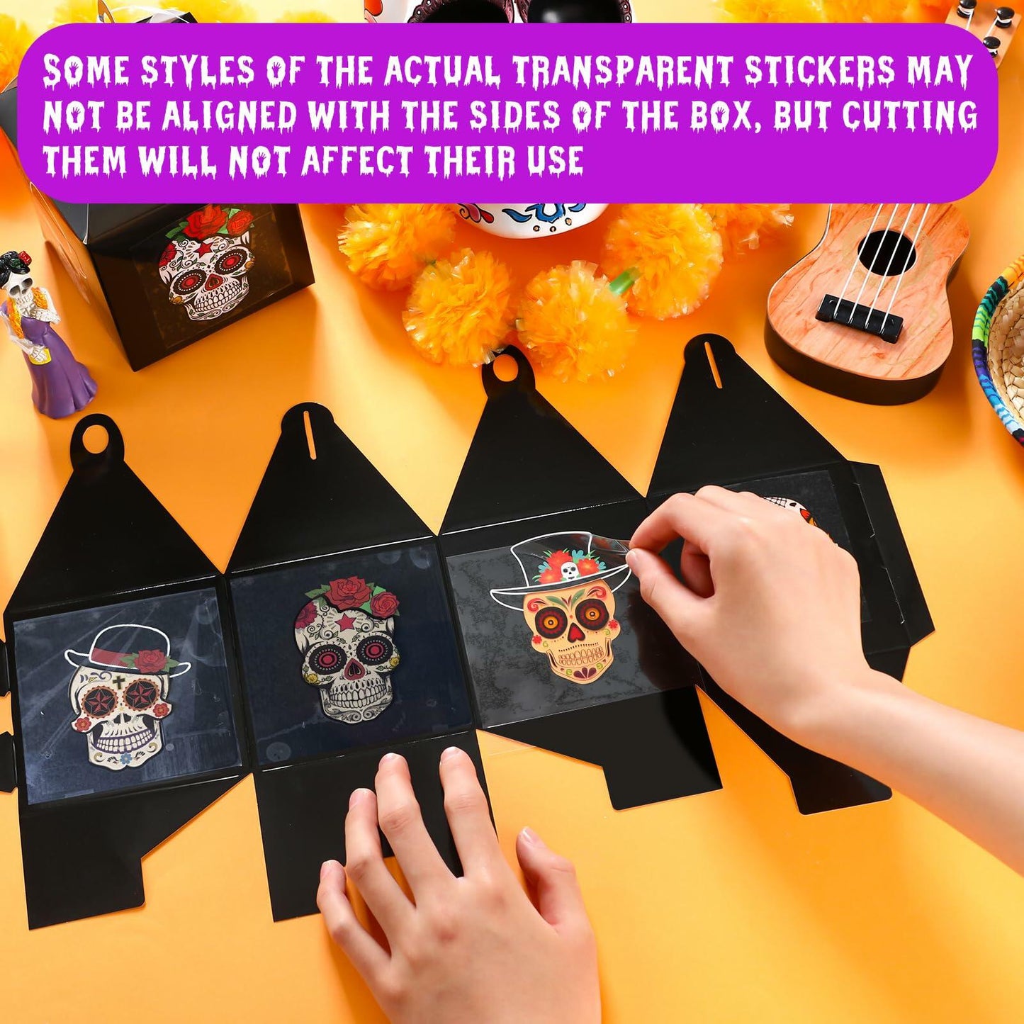 VIHOSE 12 Sets Day of The Dead Sugar Skull Masks Craft Kits Bulk Halloween Decor