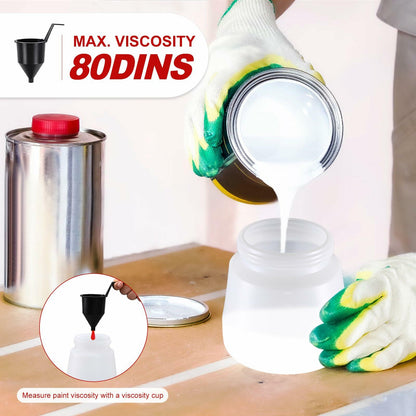 Electric Paint Sprayer with 6 Copper Nozzles & 3 Patterns for DIY Use