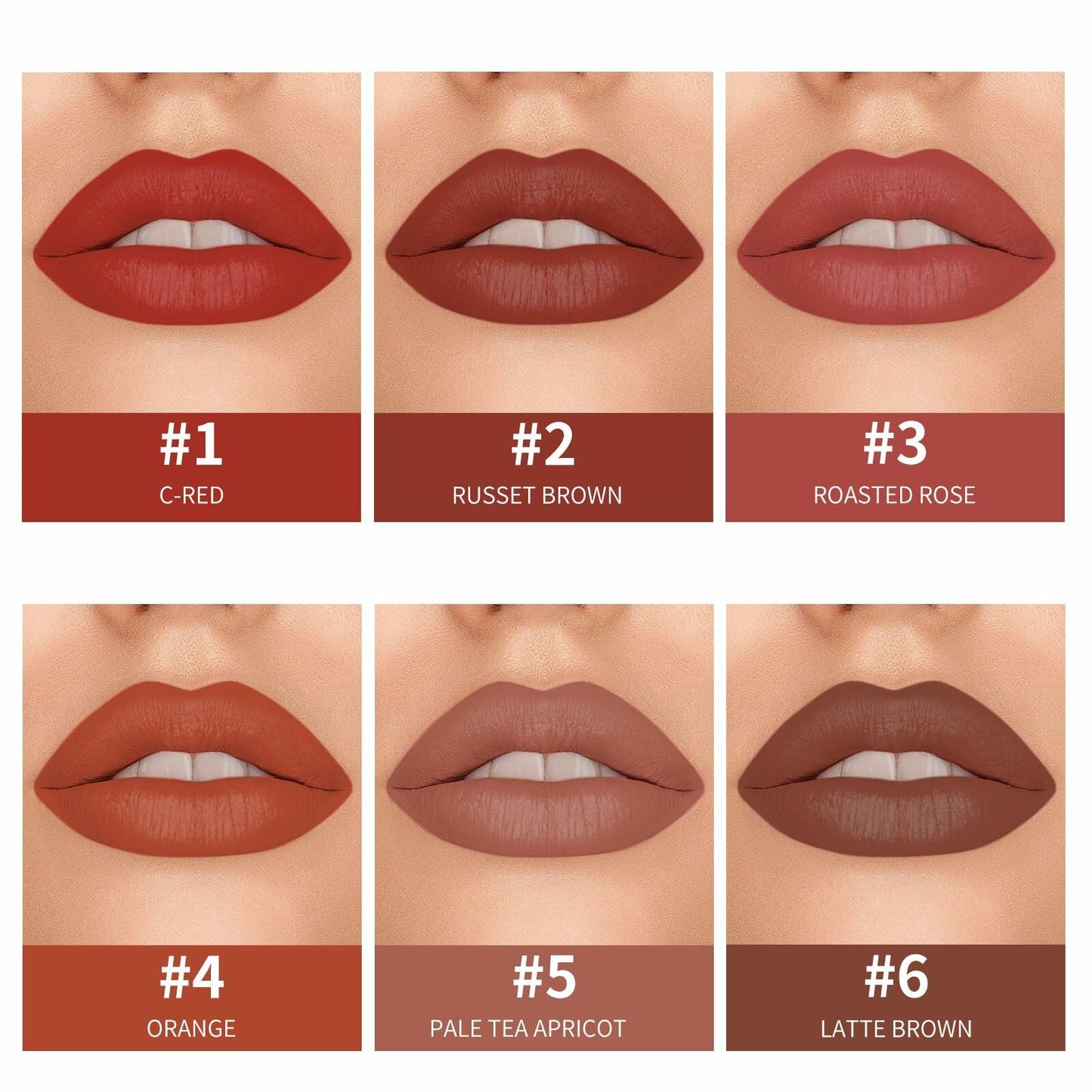 JOSURBEAUTY Mud Sense Velvet Matte Lipstick Waterproof Long-Lasting 6.35oz