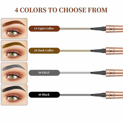 YIWANLLE 3D Microblading Eyebrow Tattoo Pencil Waterproof A-Gray 1 Count
