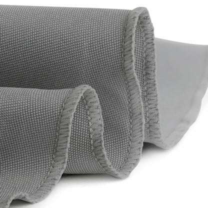 Gee Di Moda Round Tablecloth 90 Inch Charcoal Heavy Duty Wrinkle-Resistant